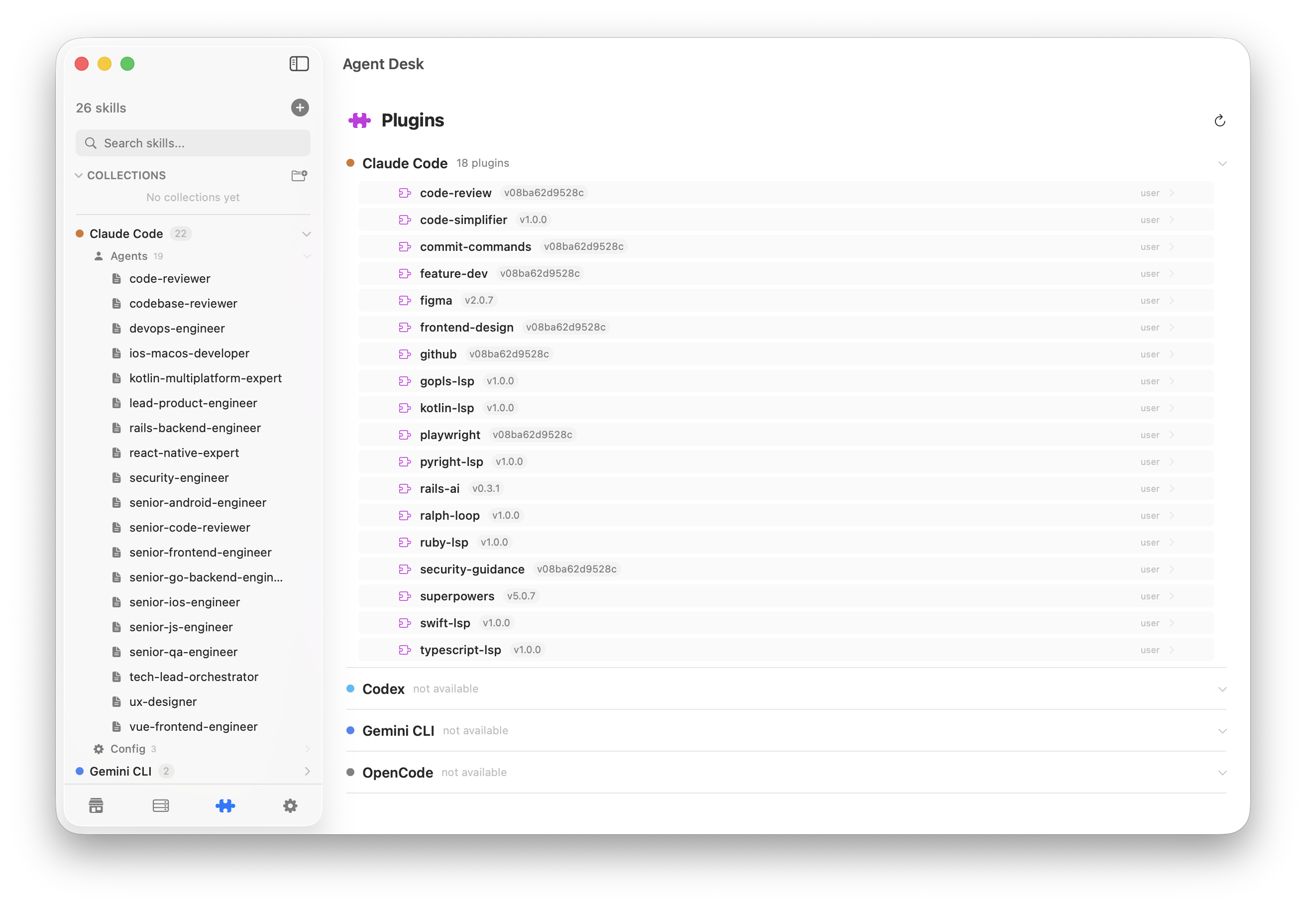 Agent Desk application